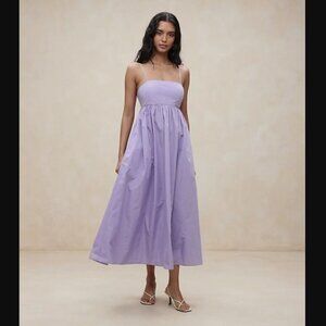 NWT Banana Republic Ariella Taffeta Midi Dress